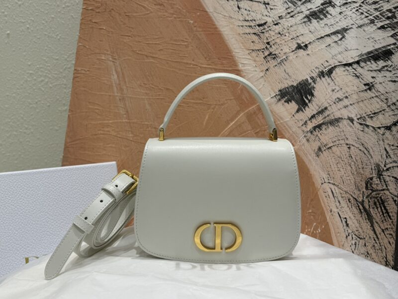 Replica Dior 30 Montaigne Avenue Top Handle White - Best Fake Designer Bags