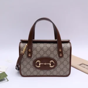 Replica GUCCI HORSEBIT 1955 MINI CANVAS TOTE IN NEUTRALS - Best Fake Designer Bags