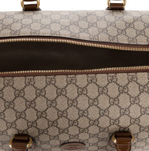 Replica GUCCI DUFFEL BAG GG SUPREME CANVAS - high-quality designer bag clone