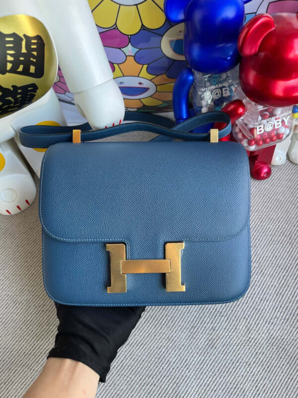 Replica Hermes Constance 18cm Deep Blue - Best Fake Designer Bags