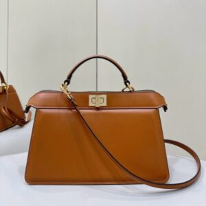 Replica Fendi Peekaboo Large Brown - Best Fake Designer Bags