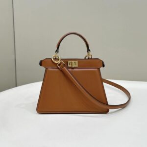 Replica Fendi Peekaboo Mini Brown - Best Fake Designer Bags