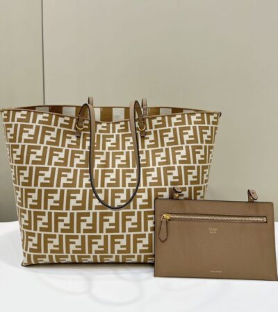 Replica Fendi Two Side Small Tote Beige - Best Fake Designer Bags