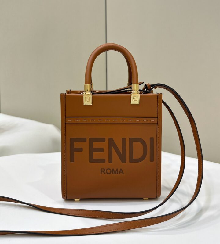 Replica Fendi Mini Tote Brown - Best Fake Designer Bags