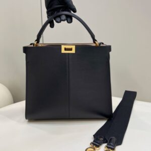Replica Fendi Peekaboo X Lite Black - Best Fake Designer Bags