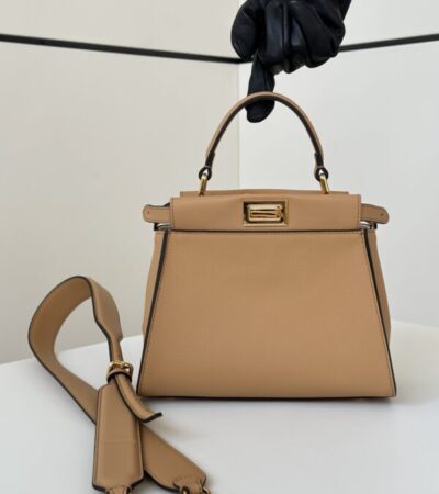 Replica Fendi Peekaboo Large Light Brown - Best Fake Designer Bags