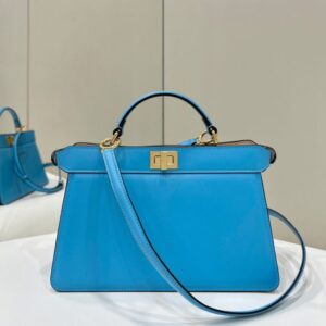 Replica Fendi Peekaboo Large Blue - Best Fake Designer Bags