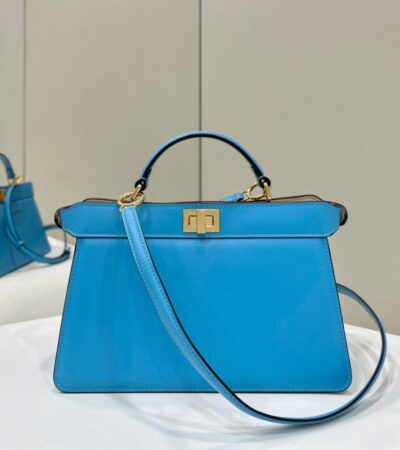 Replica Fendi Peekaboo Large Blue - Best Fake Designer Bags