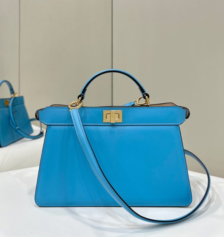 Replica Fendi Peekaboo Large Blue - Best Fake Designer Bags