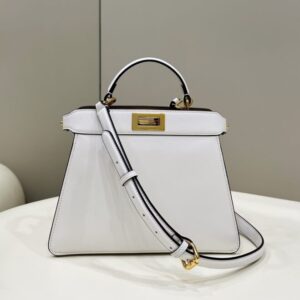 Replica Fendi Peekaboo Medium White - Best Fake Designer Bags
