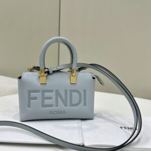 Replica Fendi By The Way Boston Sky Blue - Best Fake Designer Bags
