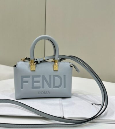 Replica Fendi By The Way Boston Sky Blue - Best Fake Designer Bags