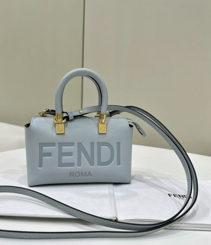Replica Fendi By The Way Boston Sky Blue - Best Fake Designer Bags