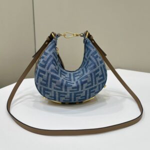 Replica Fendi Fendigraphy Small Denim Blue - Best Fake Designer Bags