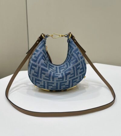 Replica Fendi Fendigraphy Small Denim Blue - Best Fake Designer Bags