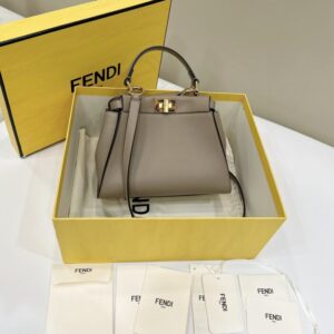 Replica Fendi Peekaboo Beige - Best Fake Designer Bags