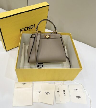 Replica Fendi Peekaboo Beige - Best Fake Designer Bags