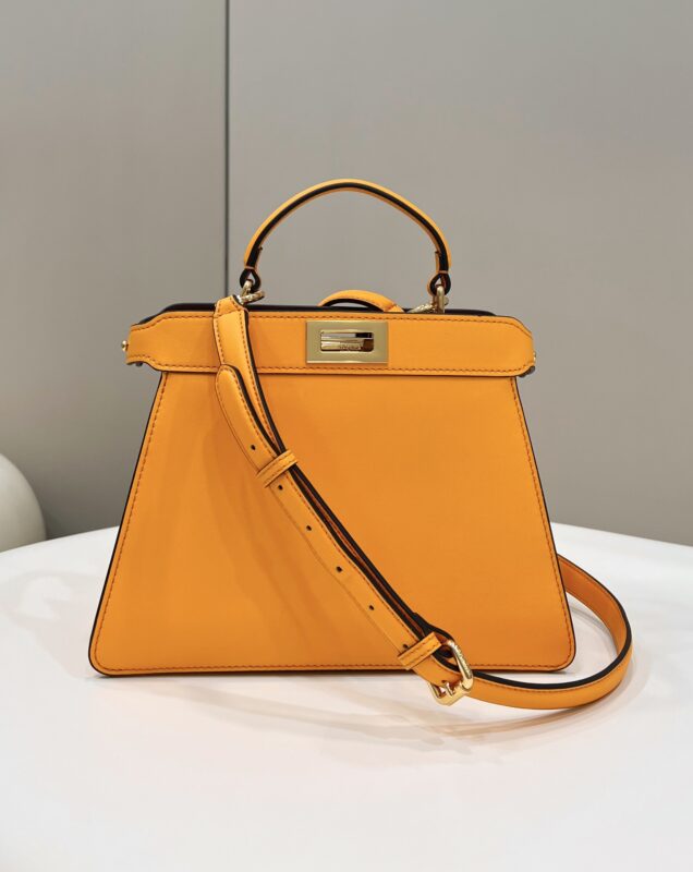 Replica Fendi Peekaboo Medium Orange - Best Fake Designer Bags