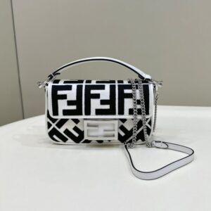 Replica Fendi Baguette Small White - Best Fake Designer Bags