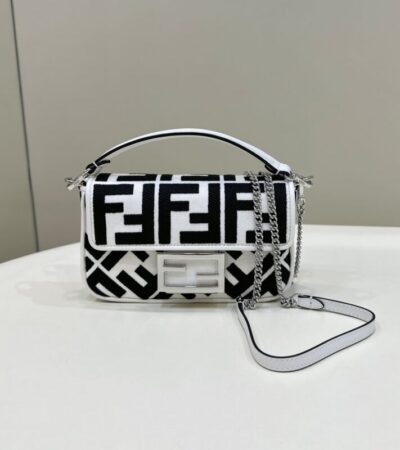 Replica Fendi Baguette Small White - Best Fake Designer Bags