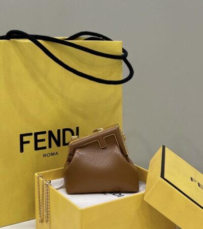 Replica Fendi  First Mini Brown - Best Fake Designer Bags