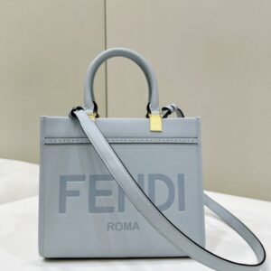 Replica Fendi Small Tote Sky Blue - Best Fake Designer Bags