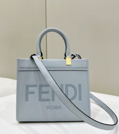 Replica Fendi Small Tote Sky Blue - Best Fake Designer Bags