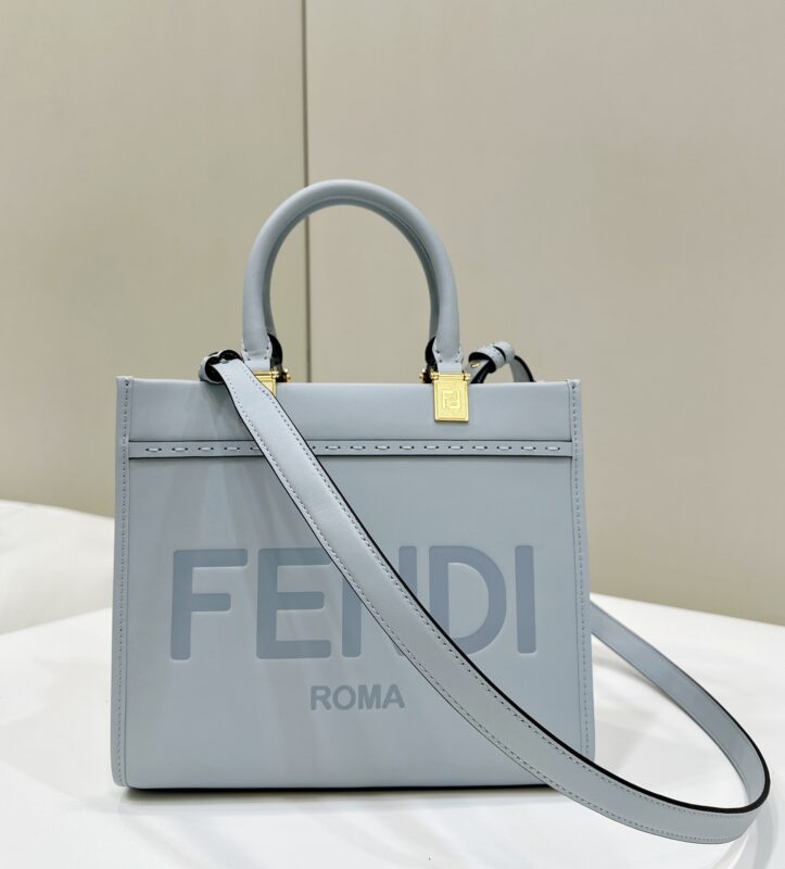 Replica Fendi Small Tote Sky Blue - Best Fake Designer Bags