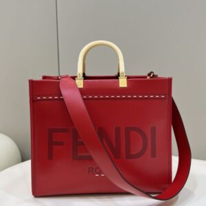 Replica Fendi Peekaboo Tote Red - Best Fake Designer Bags