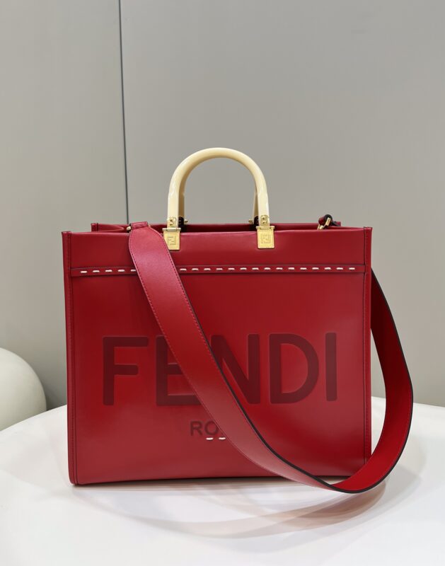 Replica Fendi Peekaboo Tote Red - Best Fake Designer Bags