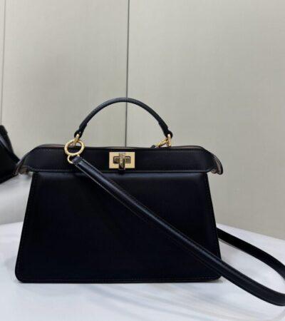 Replica Fendi Peekaboo Large Black - Best Fake Designer Bags