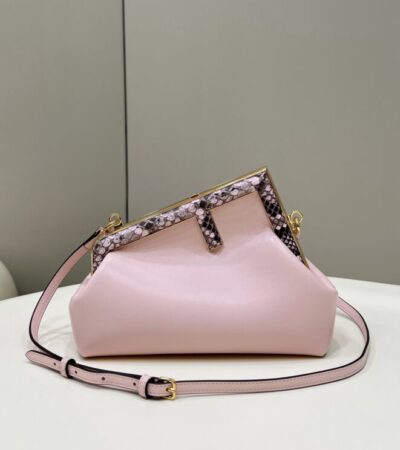 Replica Fendi  First Pink Python - Best Fake Designer Bags