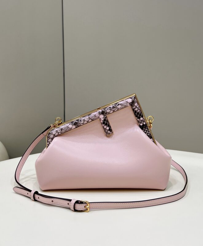Replica Fendi  First Pink Python - Best Fake Designer Bags