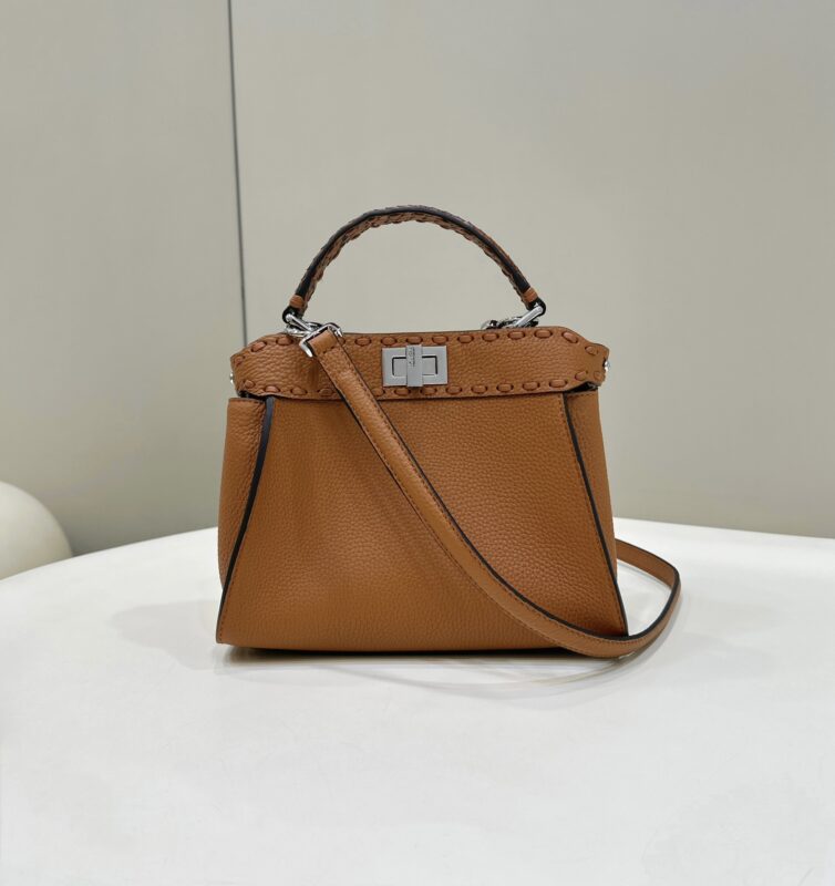 Replica Fendi Peekaboo Small  Brown - Best Fake Designer Bags