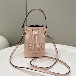 Replica Fendi Tresor Mini Bucket Pink - Best Fake Designer Bags