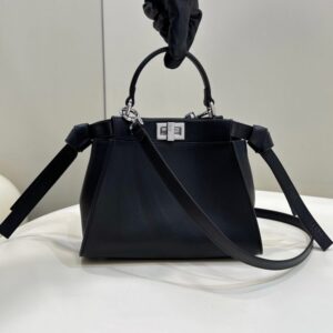 Replica Fendi Peekaboo Small Black - Best Fake Designer Bags