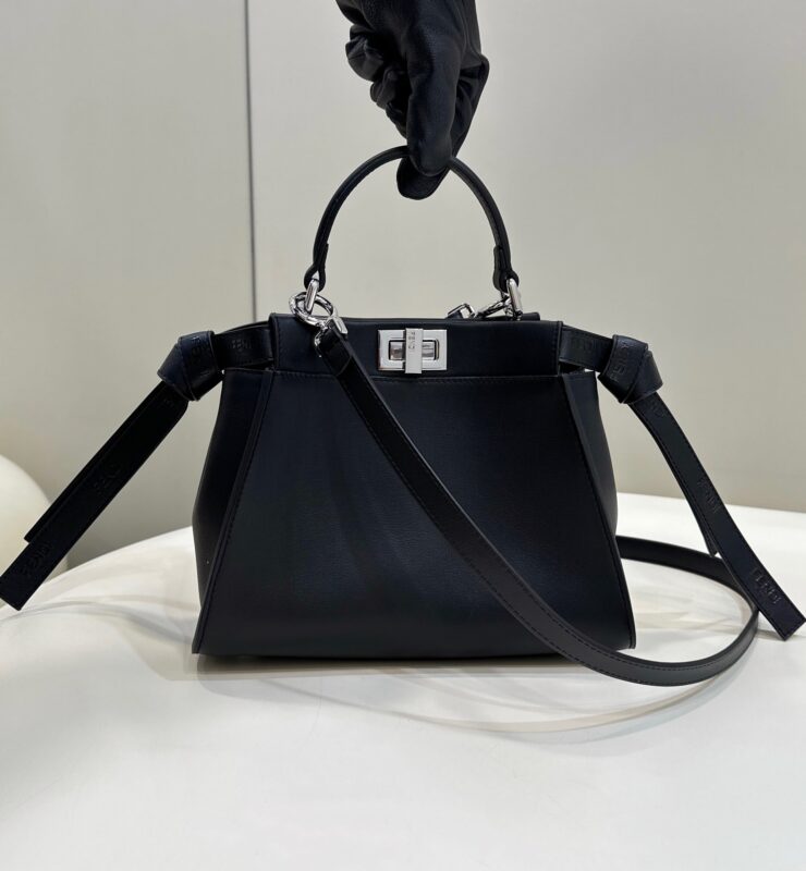 Replica Fendi Peekaboo Small Black - Best Fake Designer Bags