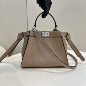 Replica Fendi Peekaboo Small Beige - Best Fake Designer Bags