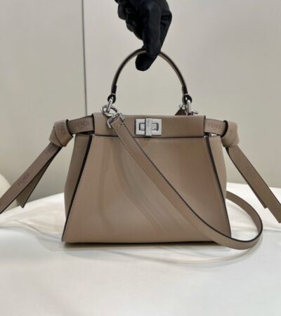 Replica Fendi Peekaboo Small Beige - Best Fake Designer Bags