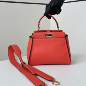 Replica Fendi Peekaboo  Medium Red - Best Fake Designer Bags