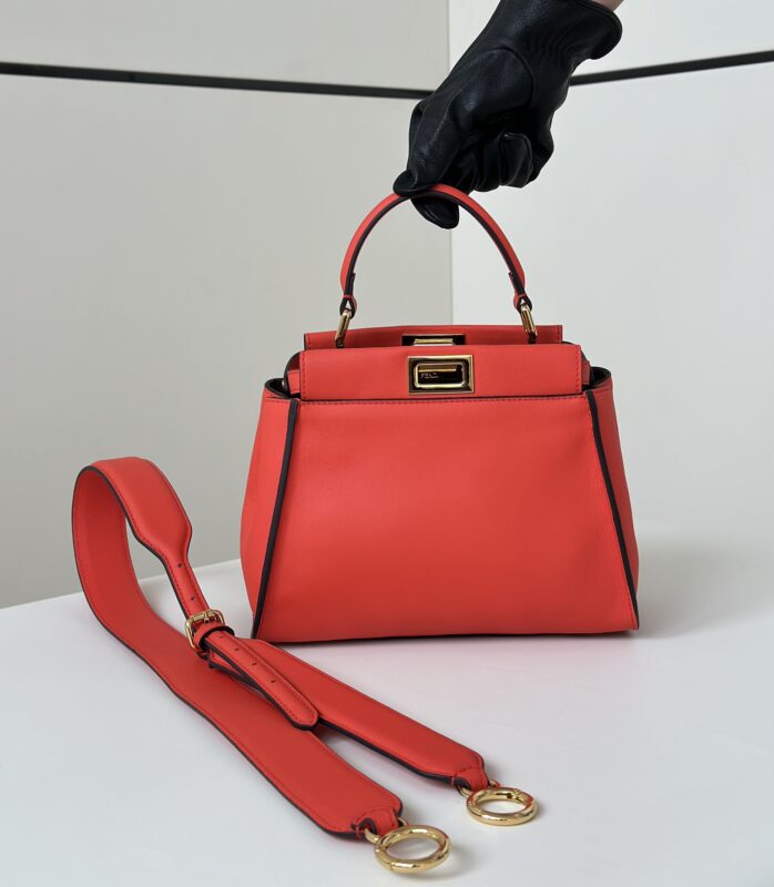 Replica Fendi Peekaboo  Medium Red - Best Fake Designer Bags