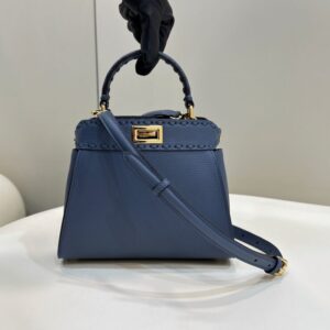 Replica Fendi Peekaboo Small  Blue - Best Fake Designer Bags