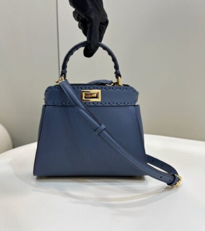Replica Fendi Peekaboo Small Blue - Best Fake Designer Bags