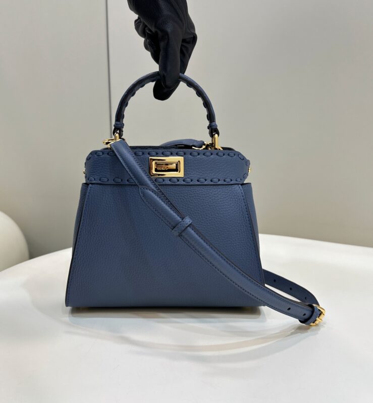 Replica Fendi Peekaboo Small  Blue - Best Fake Designer Bags