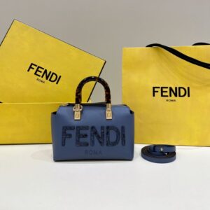 Replica Fendi By The Way Boston Blue - Best Fake Designer Bags