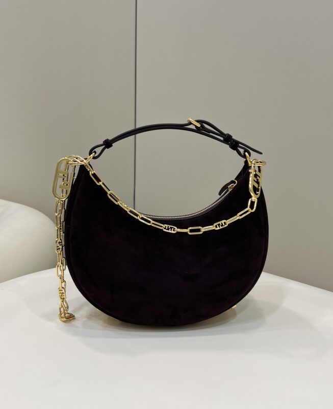 Replica Fendi Fendigraphy Large Black Velvet - Best Fake Designer Bags