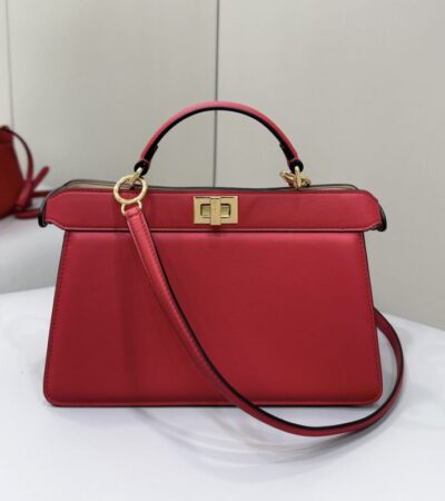 Replica Fendi Peekaboo Large Red - Best Fake Designer Bags