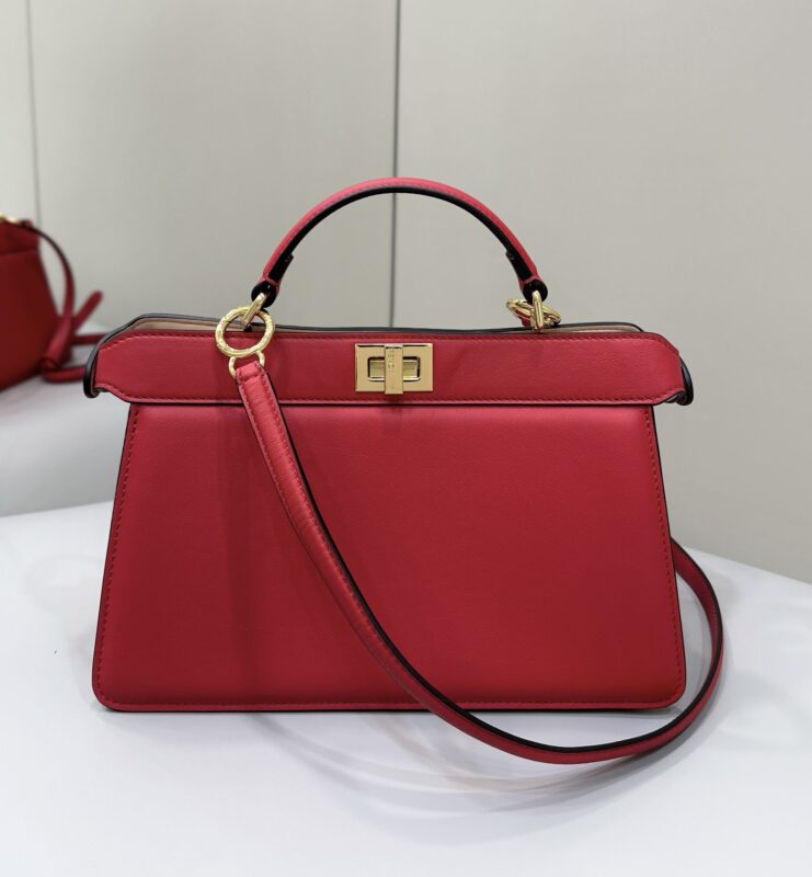 Replica Fendi Peekaboo Large Red - Best Fake Designer Bags
