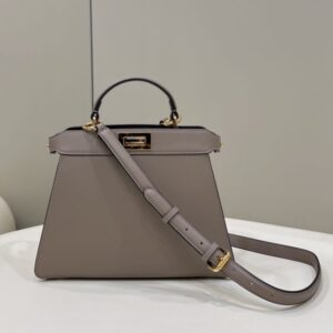 Replica Fendi Peekaboo Medium Beige - Best Fake Designer Bags