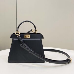 Replica Fendi Peekaboo Mini Black - Best Fake Designer Bags